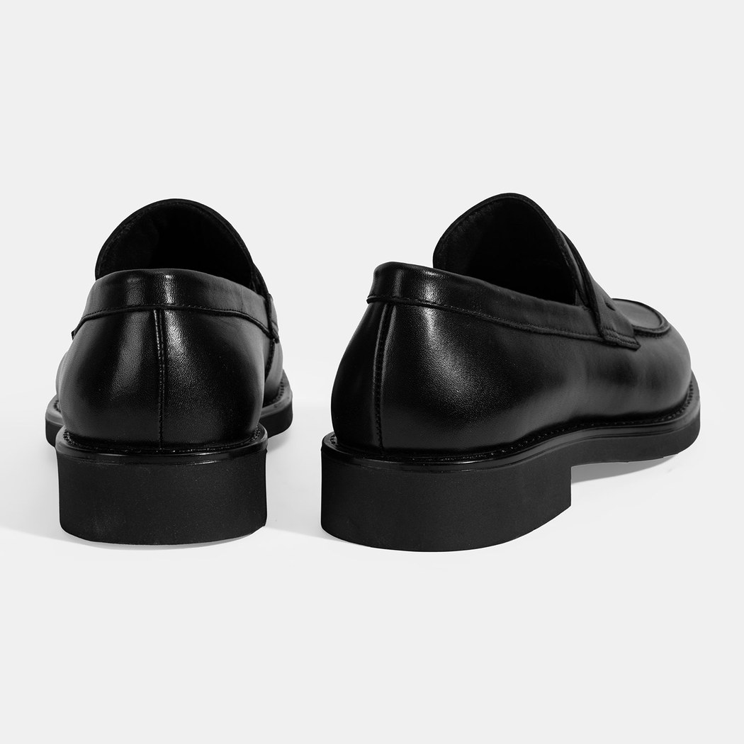 Erkek Siyah Deri Loafer