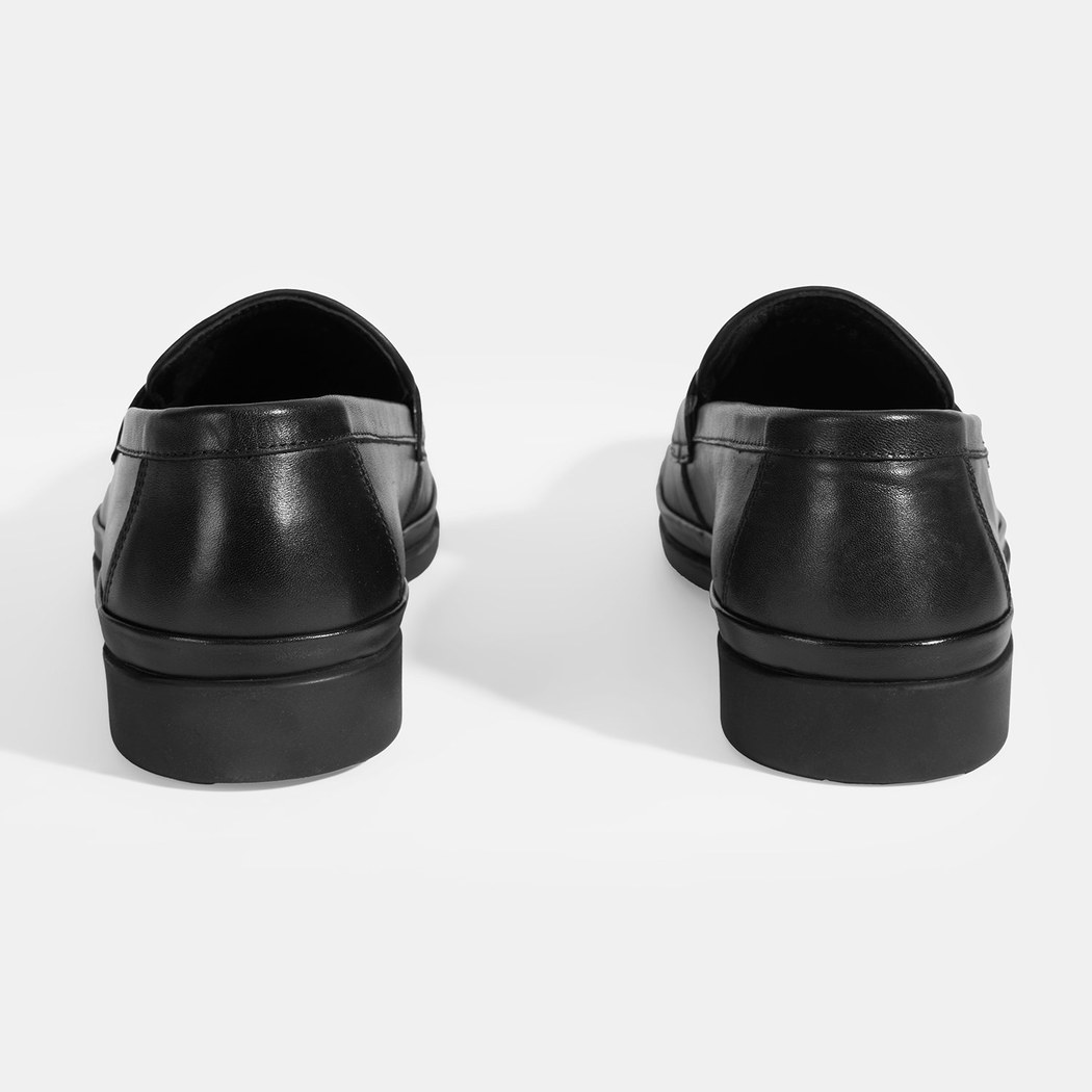 Erkek Siyah DesaComfort Deri Loafer