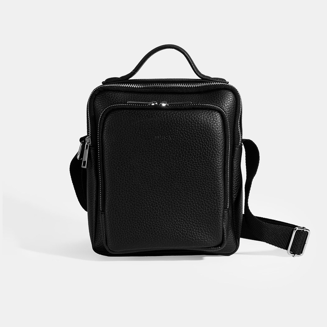 Erkek Siyah Postacı Çantası