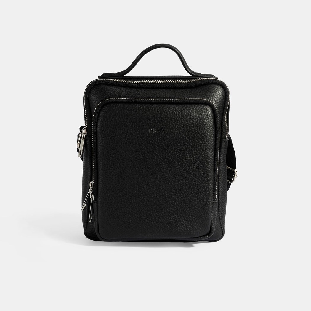 Erkek Siyah Postacı Çantası