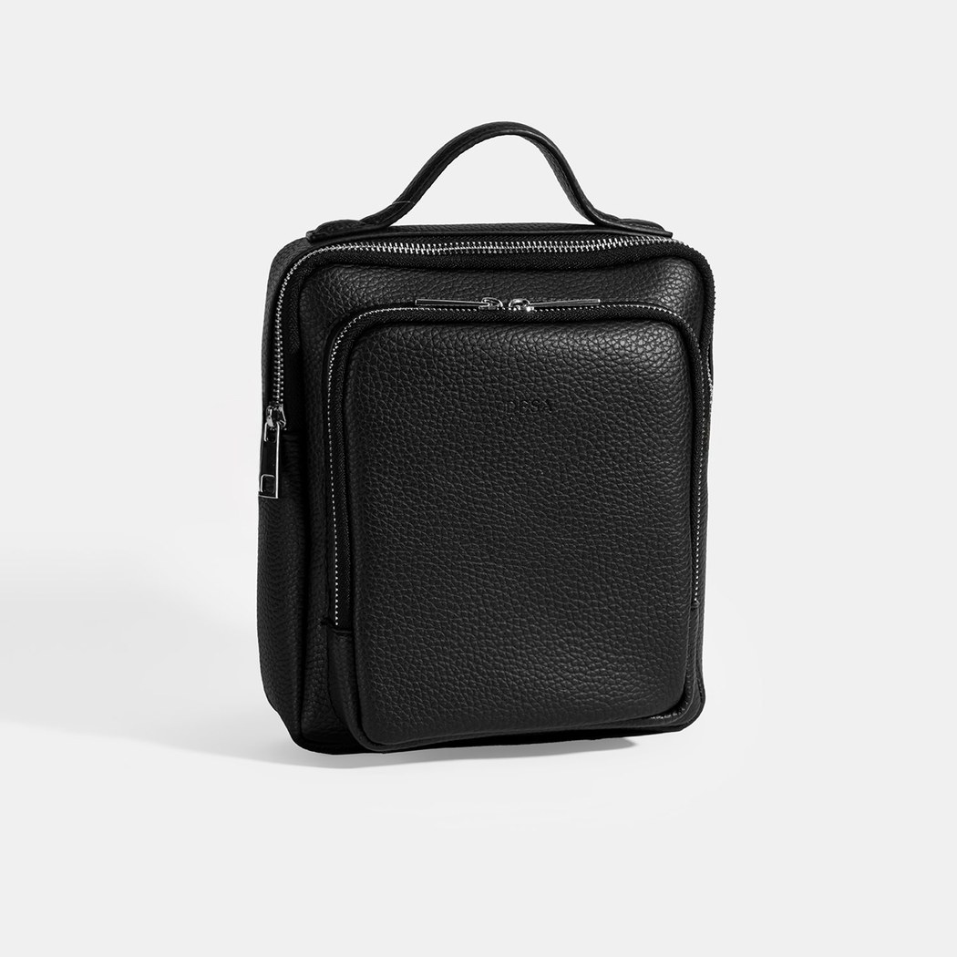 Erkek Siyah Postacı Çantası