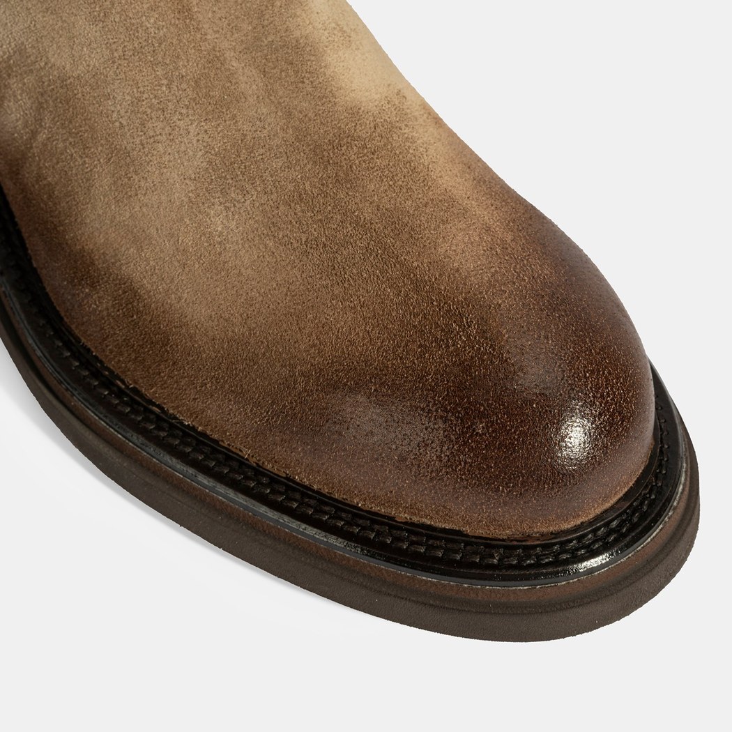 Erkek Vizon Lastikli Süet Bot