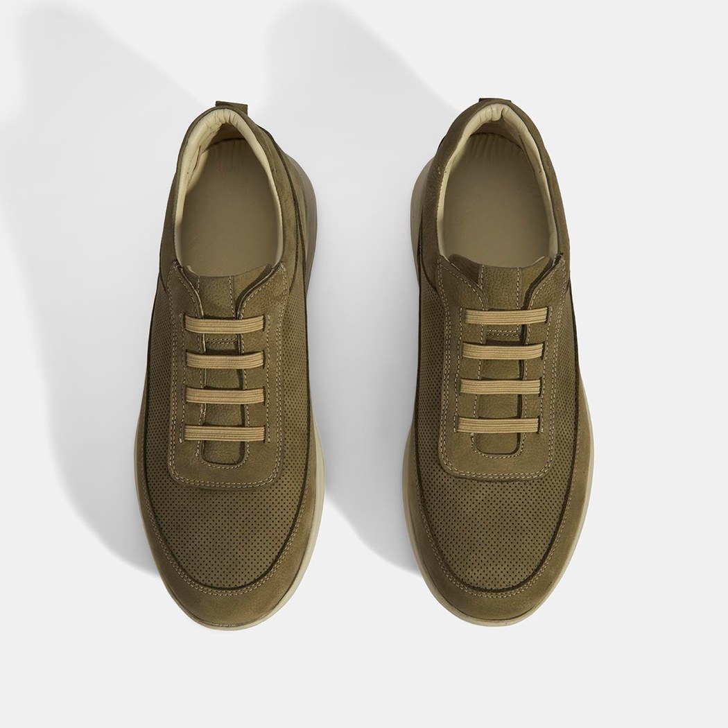 Erkek Yeşil DesaComfort Nubuk Deri Günlük Ayakkabı