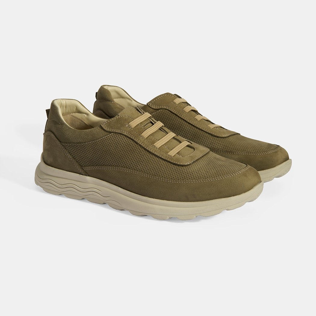 Erkek Yeşil DesaComfort Nubuk Deri Günlük Ayakkabı