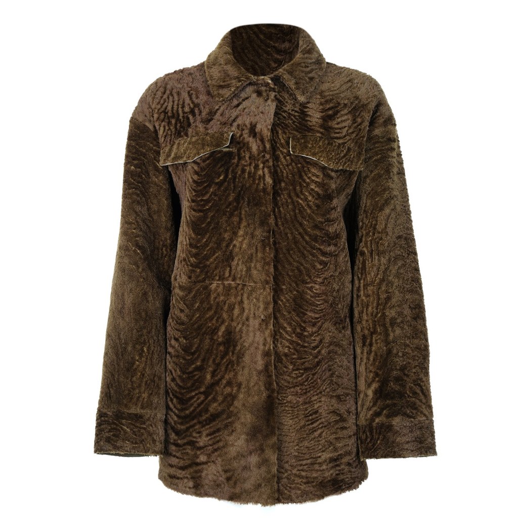 Etenia Yeşil Kadın Kürk Ceket