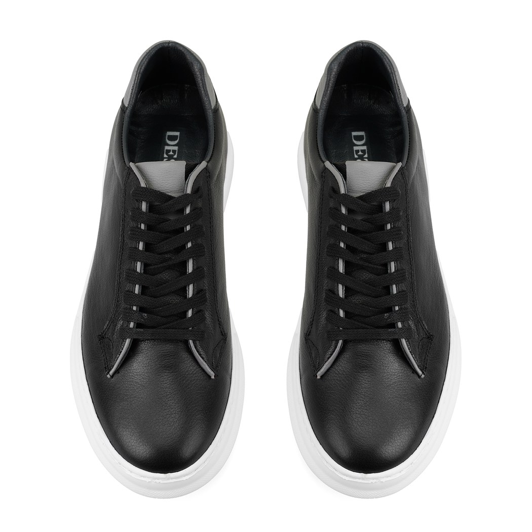 Ethan Siyah Erkek Deri Spor Ayakkabı