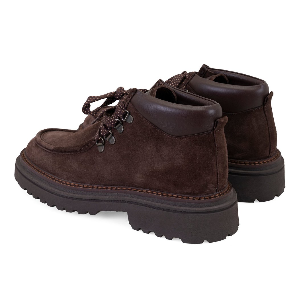 Ethen Kahve Erkek Bağcıklı Deri Bot