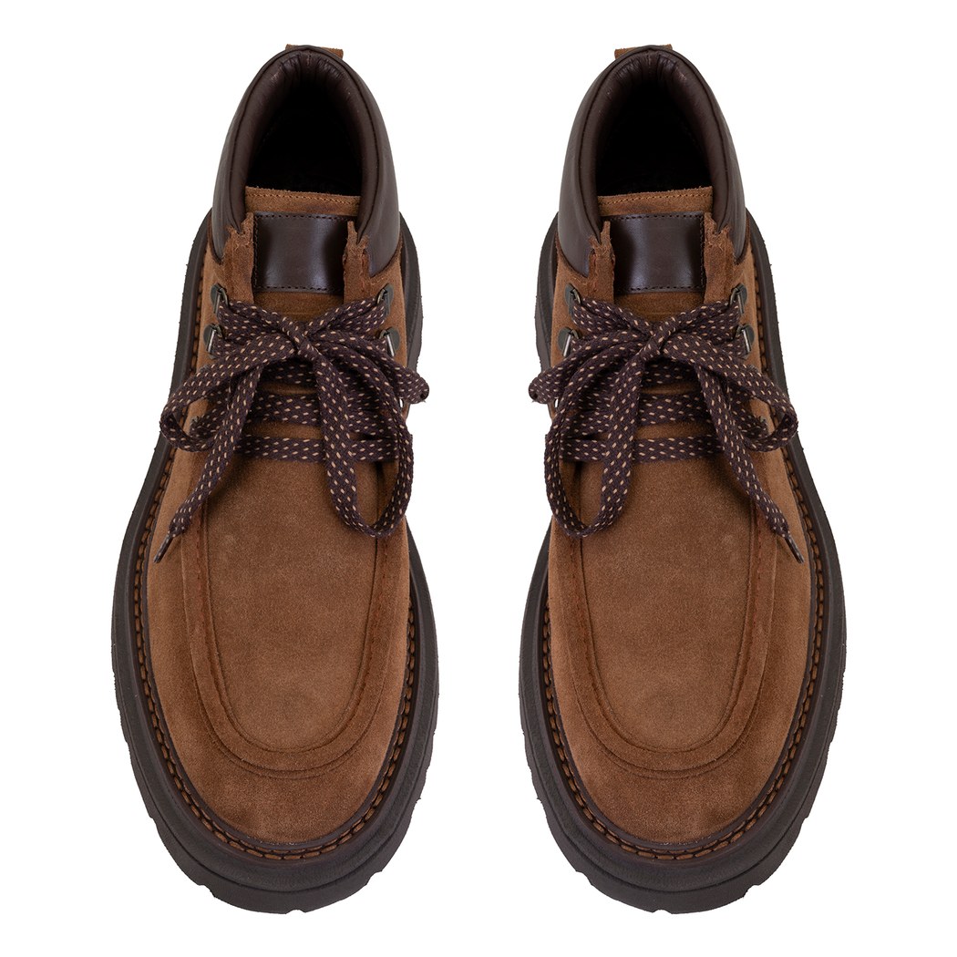 Ethen Taba Erkek Bağcıklı Deri Bot