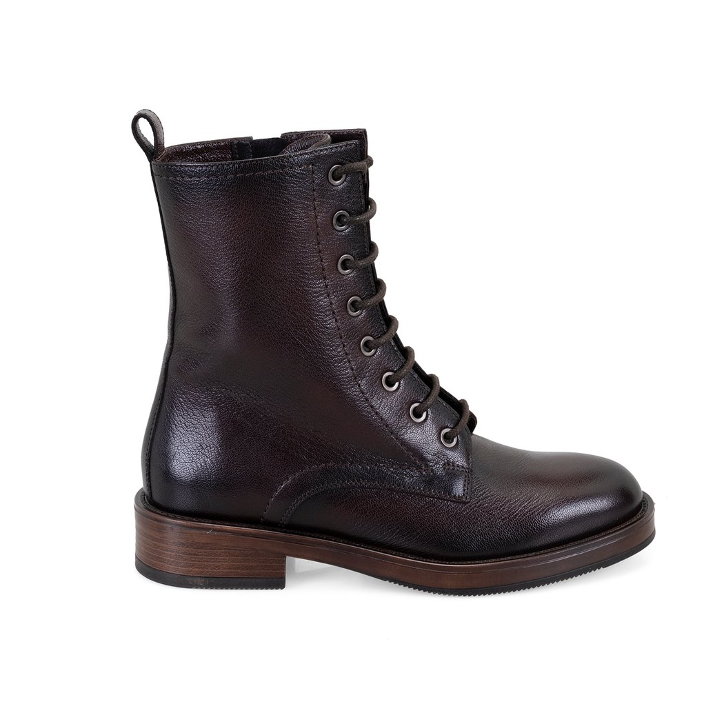 Etira Kahve Kadın Deri Bot