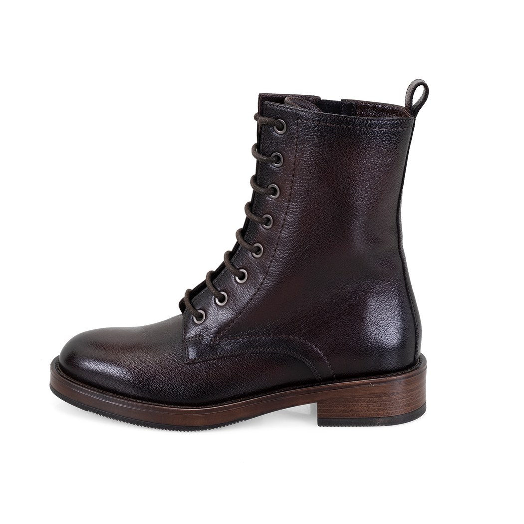 Etira Kahve Kadın Deri Bot