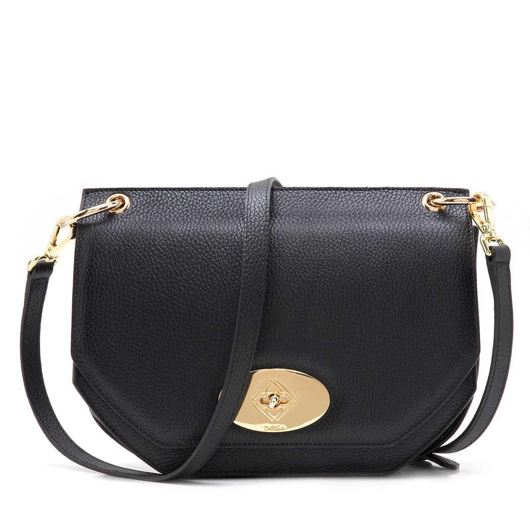 Etta Siyah Kadın Deri Omuz Çantası