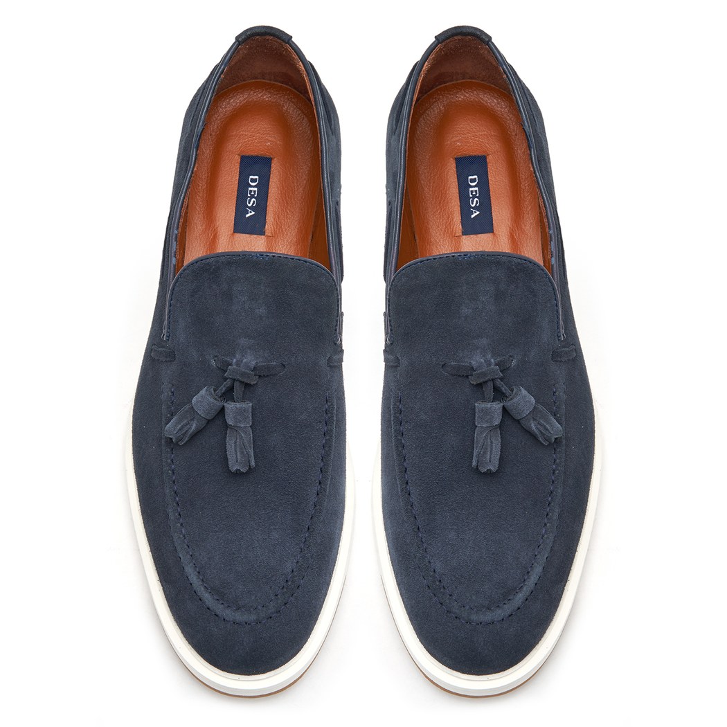 Eve Lacivert Erkek Süet Deri Günlük Ayakkabı
