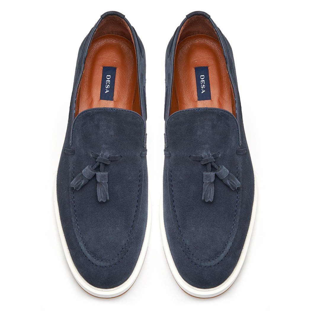 Eve Lacivert Erkek Süet Deri Günlük Ayakkabı