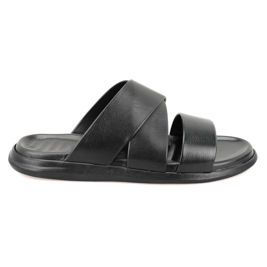 Evelin Siyah Erkek Deri Terlik