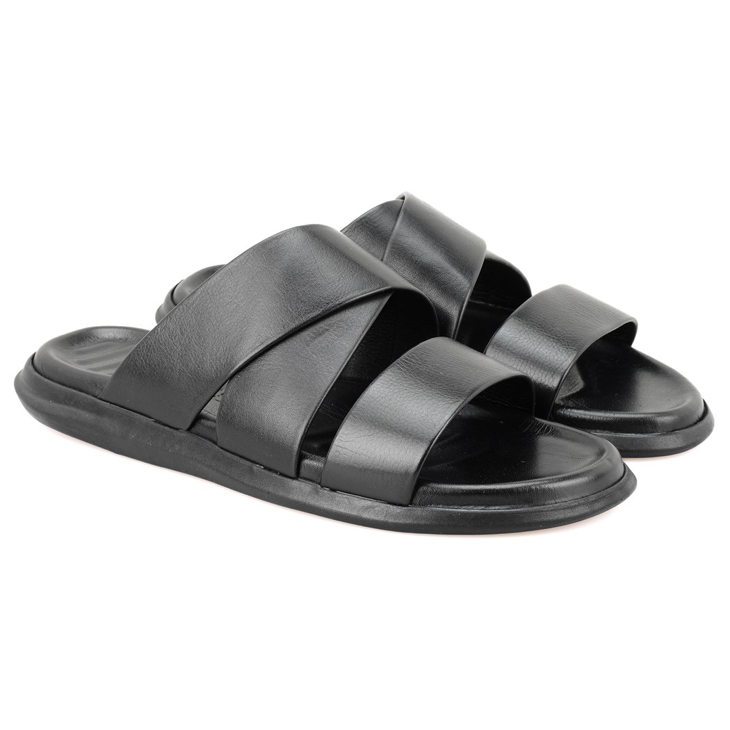 Evelin Siyah Erkek Deri Terlik