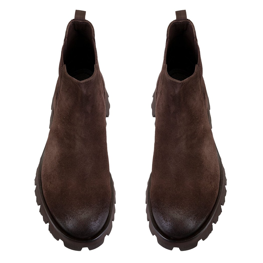 Everet Kahve Erkek Lastikli Deri Chelsea Bot