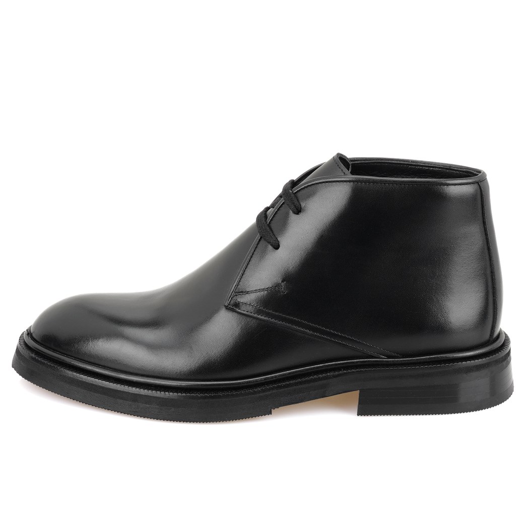 Ewan Siyah Erkek Deri Bot