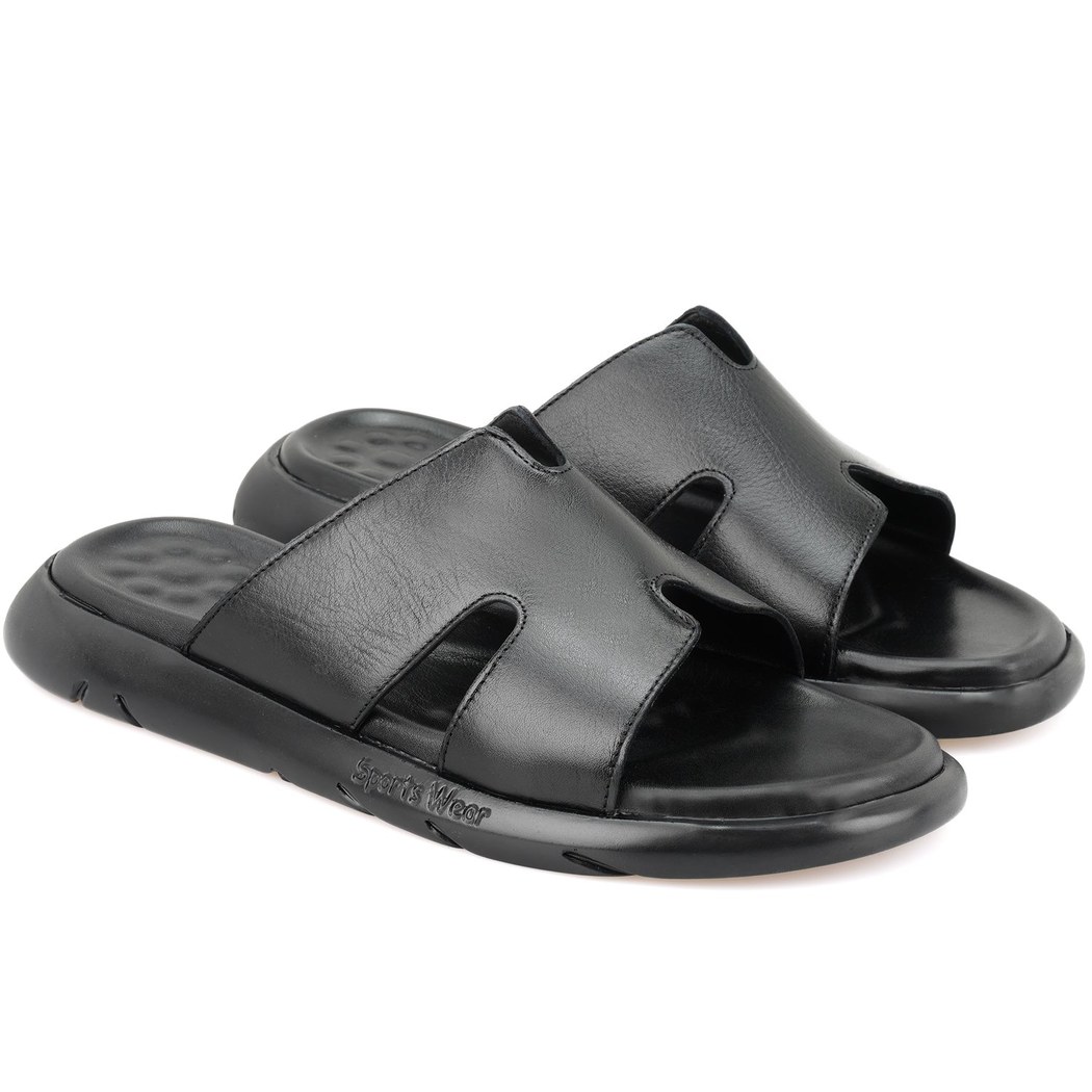 Fabiola Siyah Erkek Deri Terlik