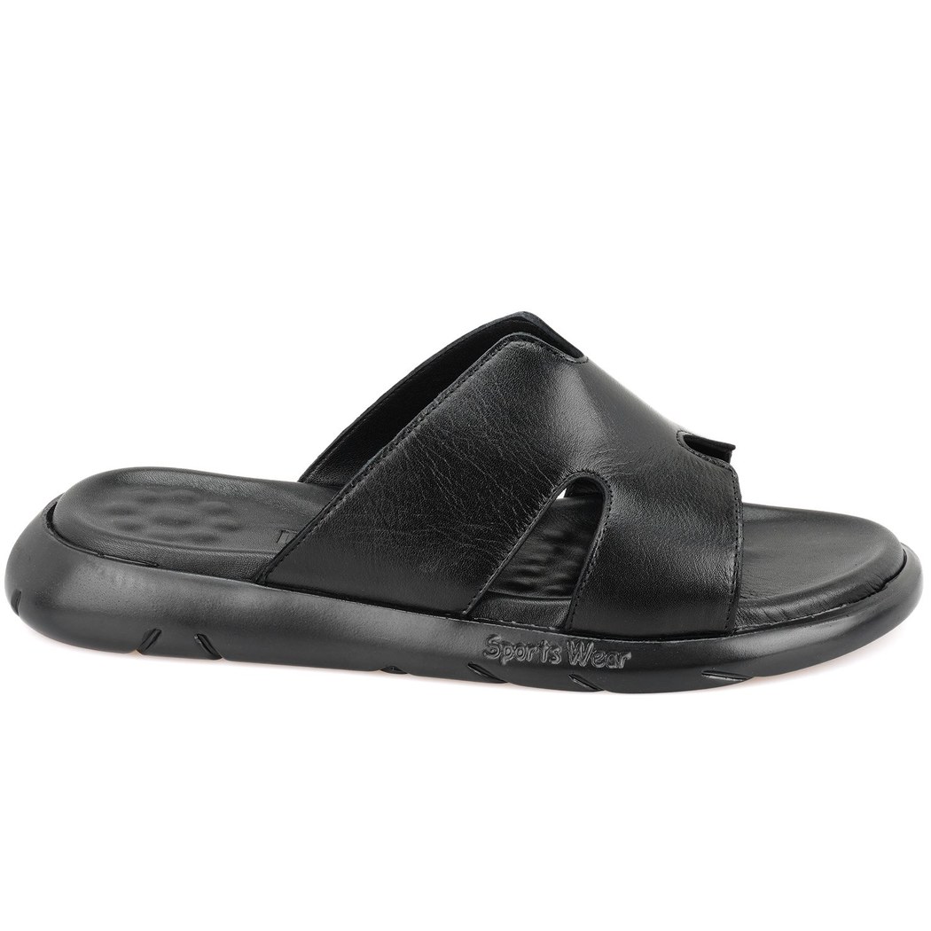 Fabiola Siyah Erkek Deri Terlik