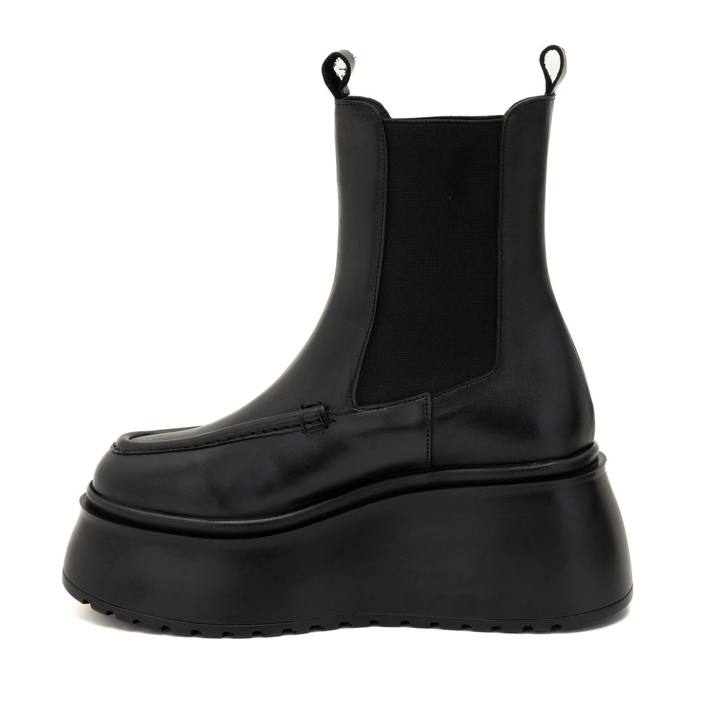 Fatmir Siyah Kadın Deri Bot