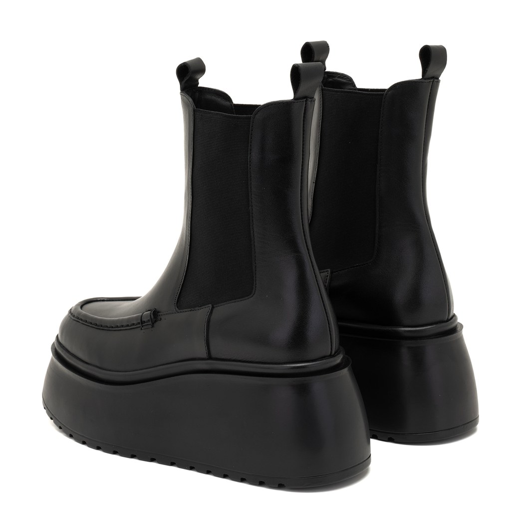 Fatmir Siyah Kadın Deri Bot