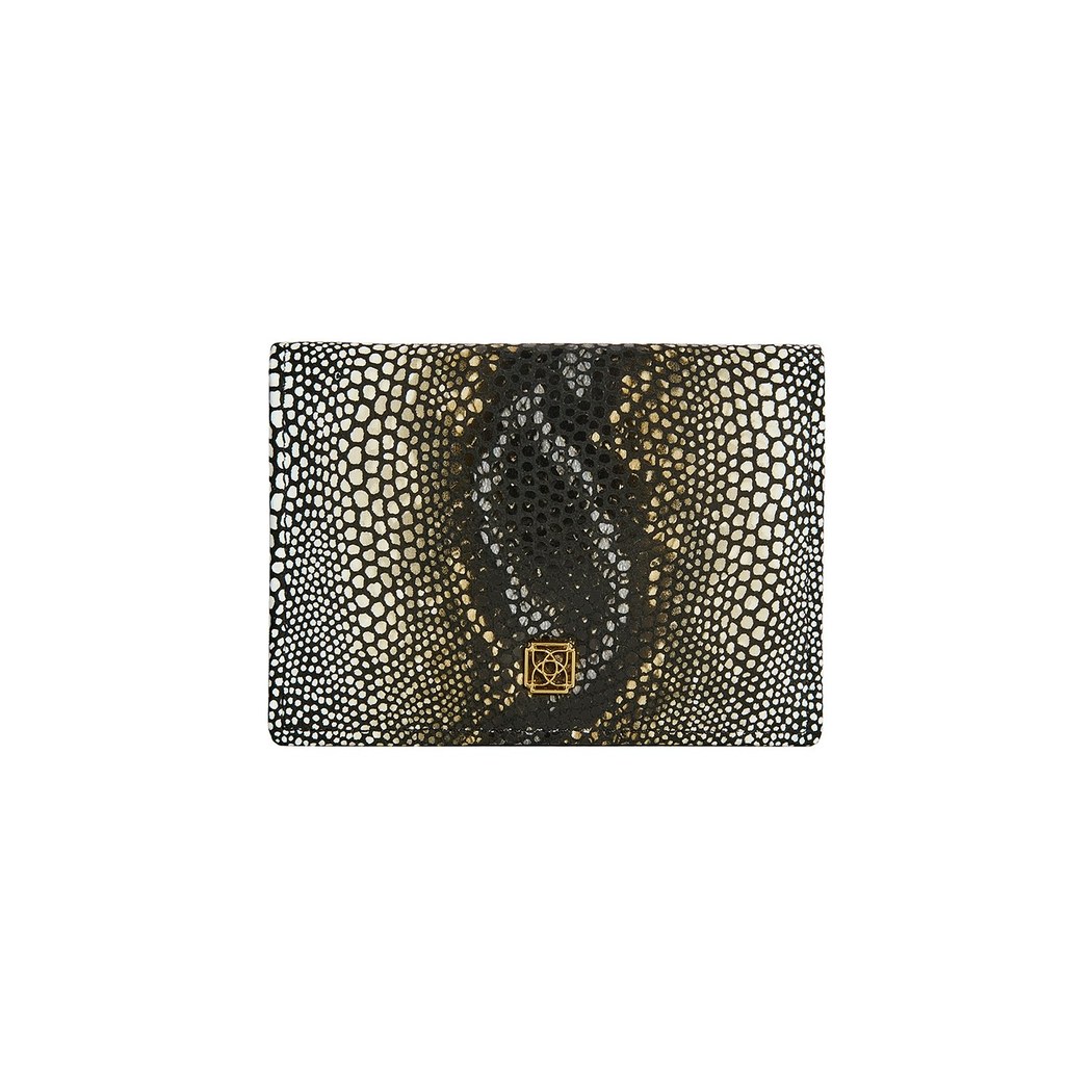 Fidel Kadın Yılan Baskılı Deri Kartlık