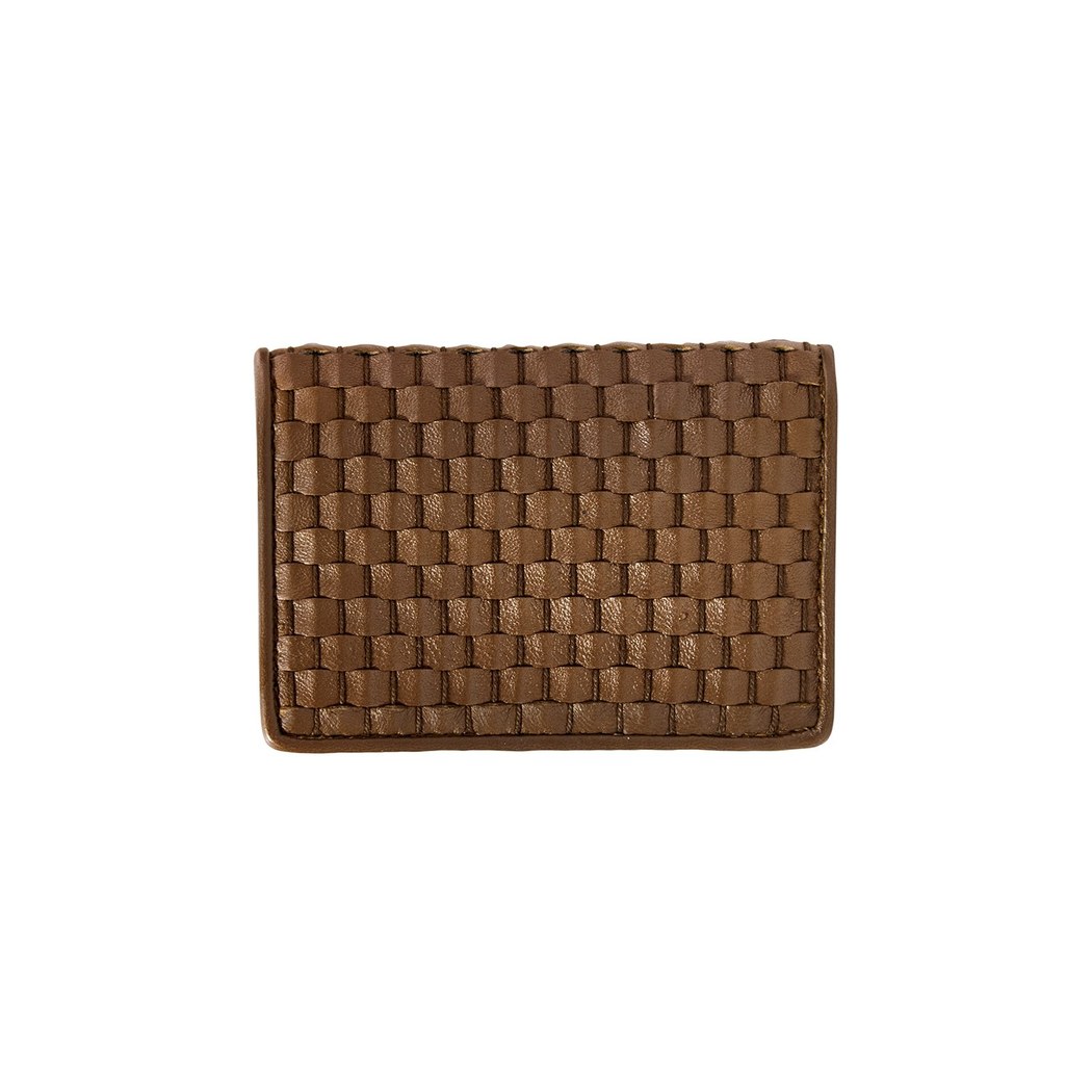 Fidel Örgü Desenli Deri Kartlık