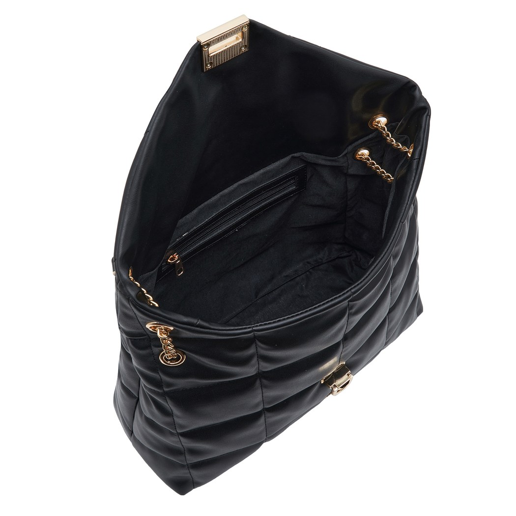 Fleur Siyah Zincir Detaylı Kadın Omuz Çantası