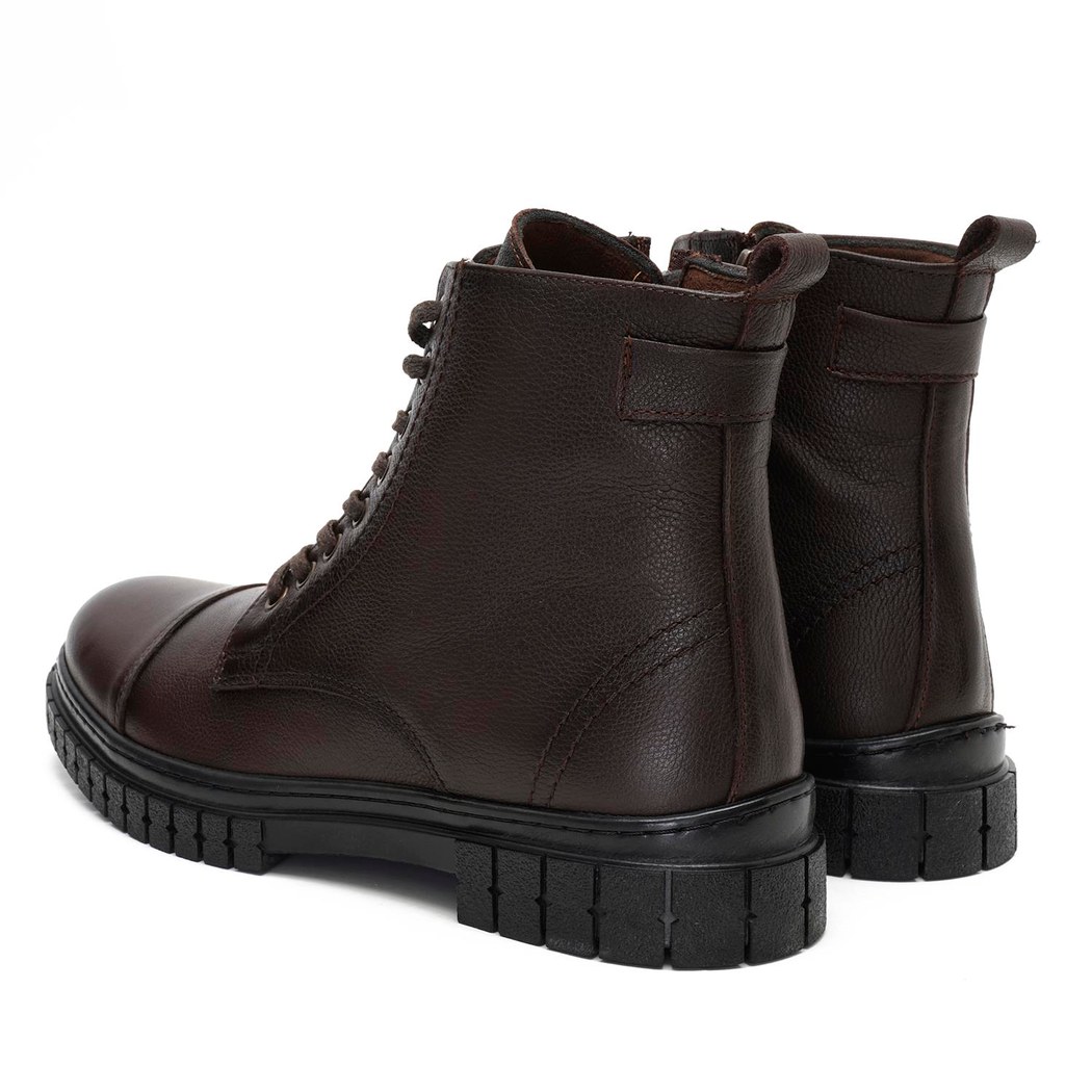 Florida Kahve Erkek Deri Bot