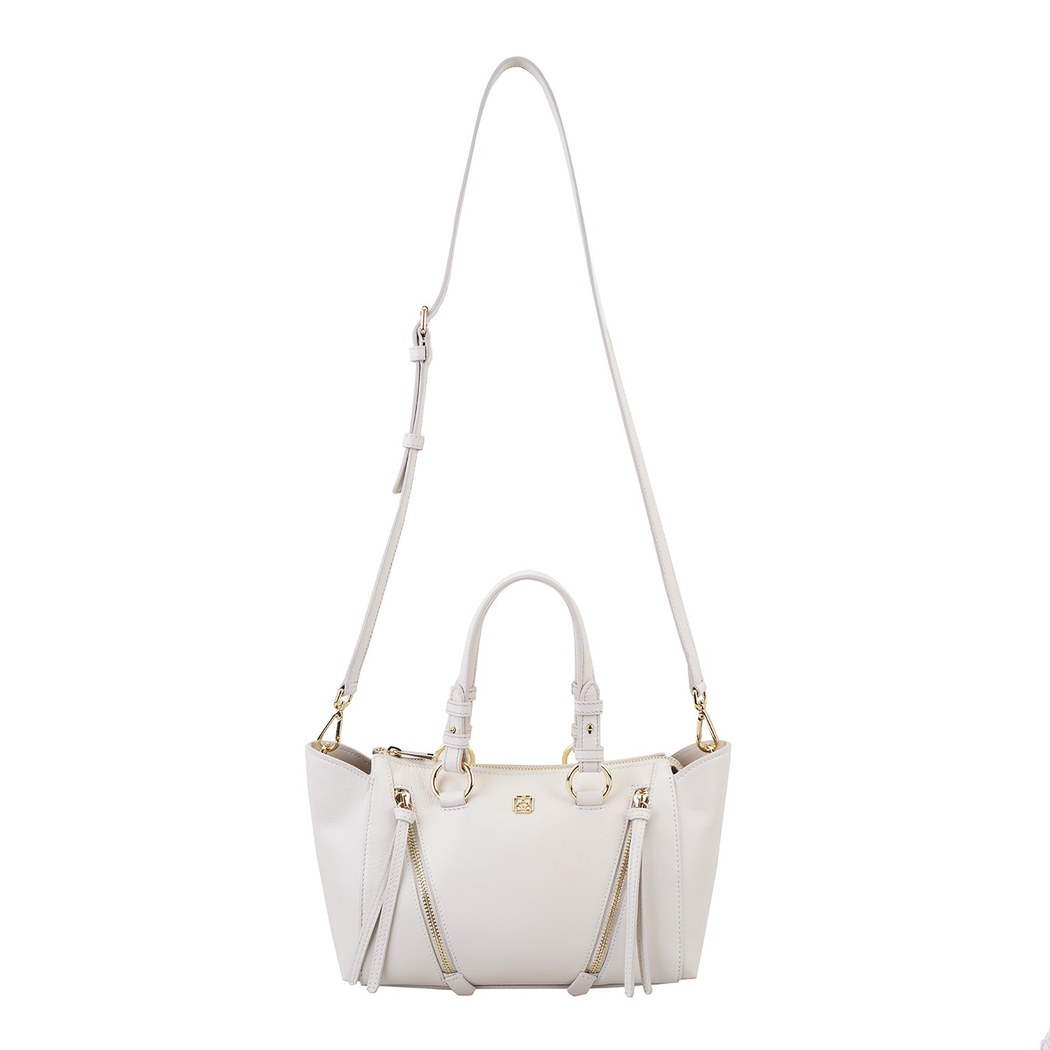 Garten Bej Kadın Deri El Çantası