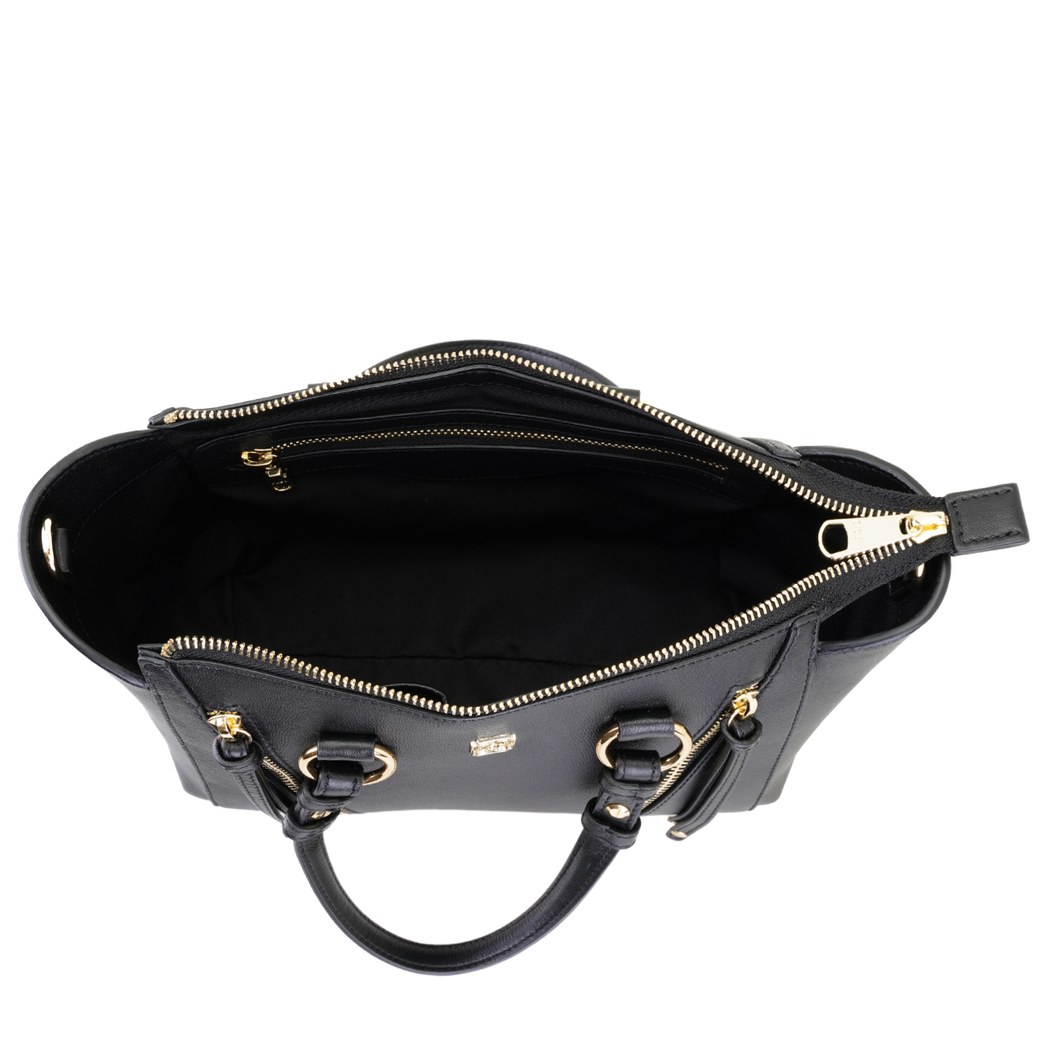 Garten Siyah Kadın Deri El Çantası