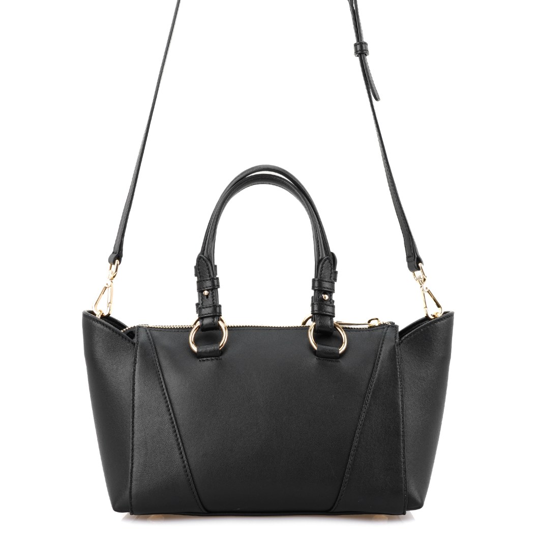 Garten Siyah Kadın Deri El Çantası