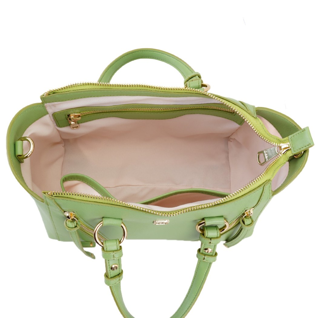 Garten Yeşil Kadın Deri El Çantası