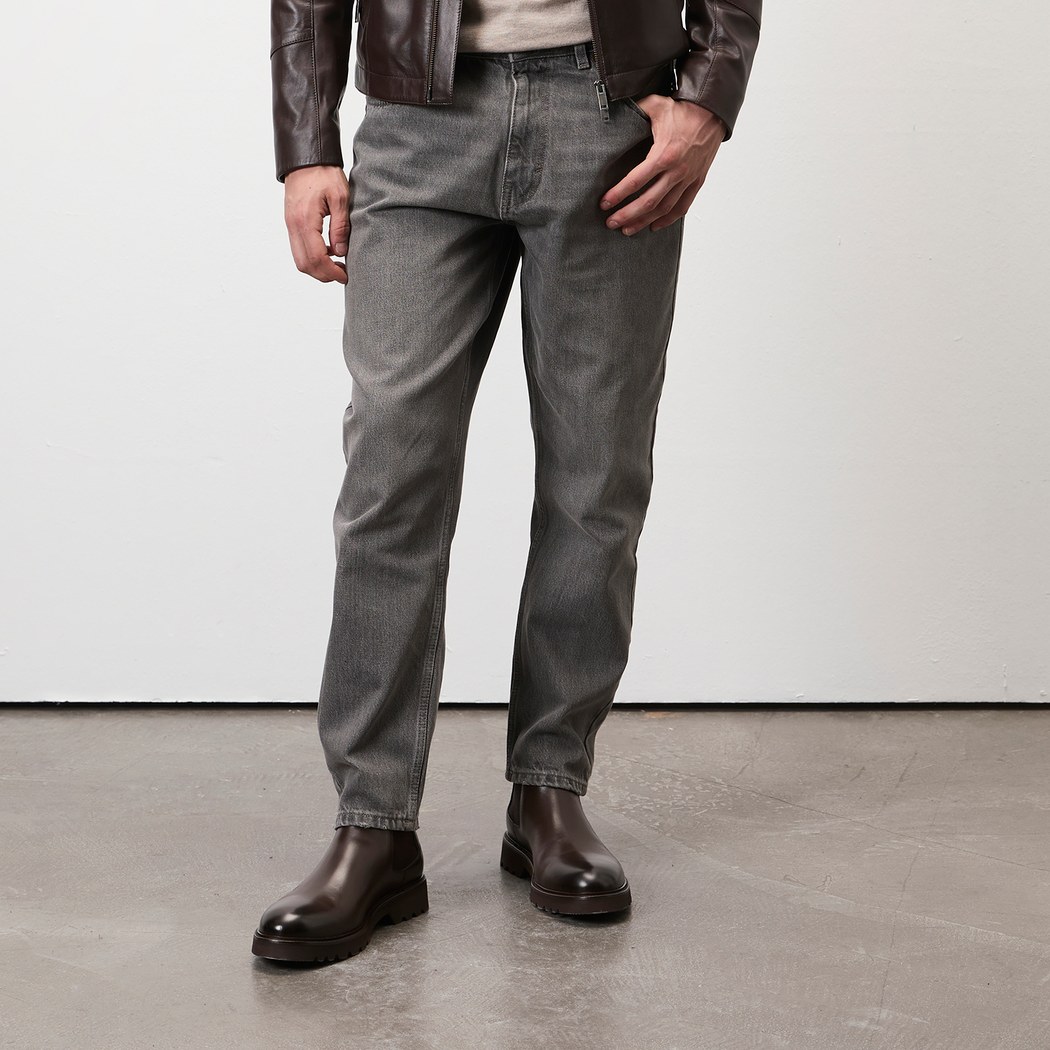 Gaven Kahve Erkek Lastikli Deri Chelsea Bot