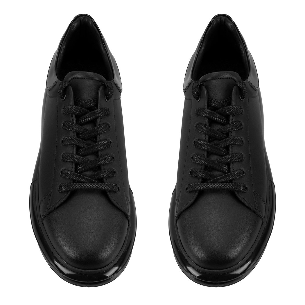 Gianni Siyah Erkek Deri Spor Ayakkabı