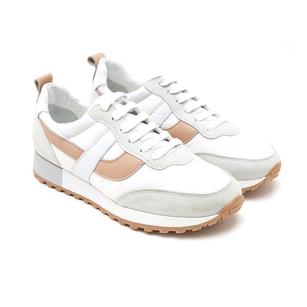 Gig Bej Kadın Deri Spor Ayakkabı