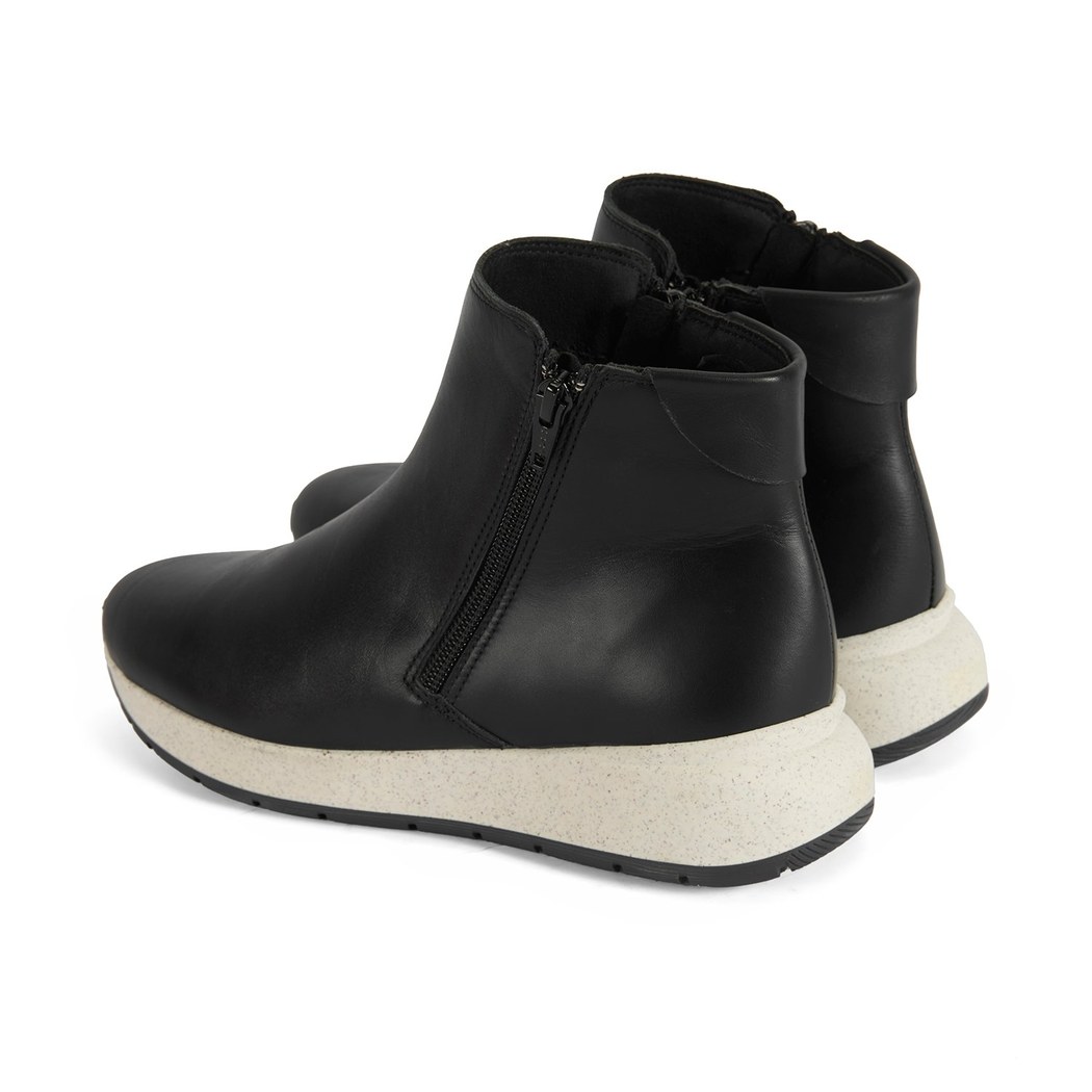 Gillian Siyah Kadın DesaComfort Fermuarlı Deri Bot