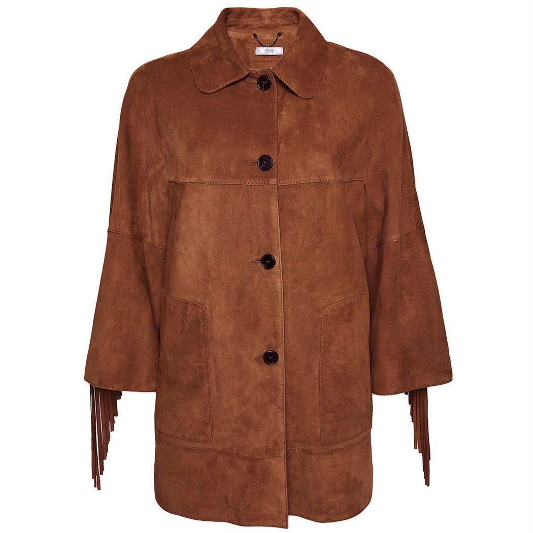 Giona Kadın Süet Püsküllü Ceket