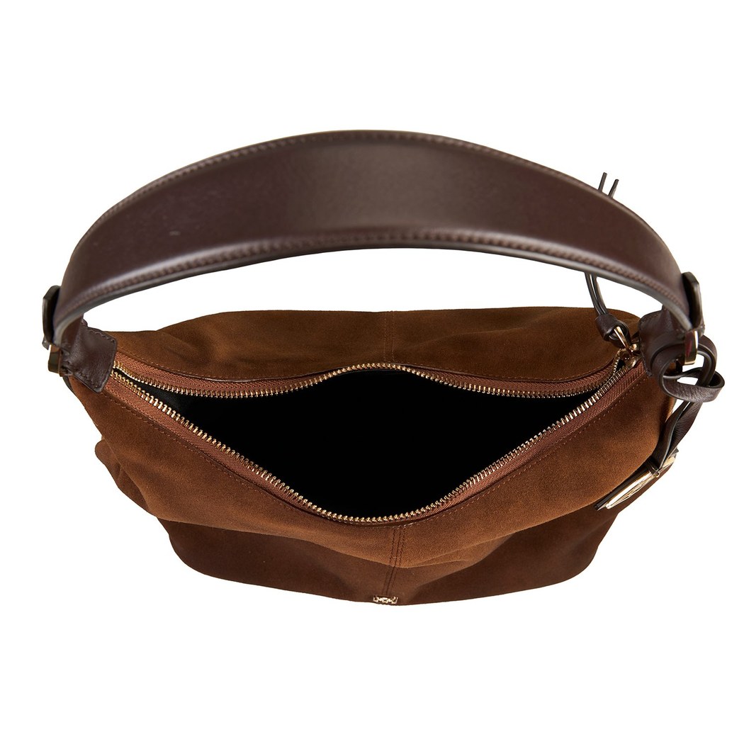 Gisellia Taba Kadın Süet Omuz Çantası