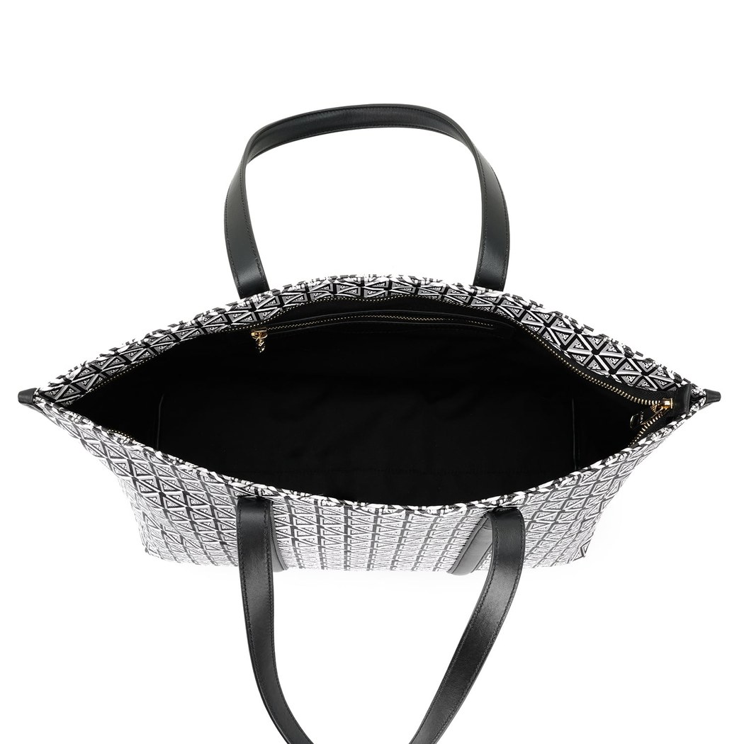 Grano Siyah Kadın Monogram Deri Alışveriş Çantası