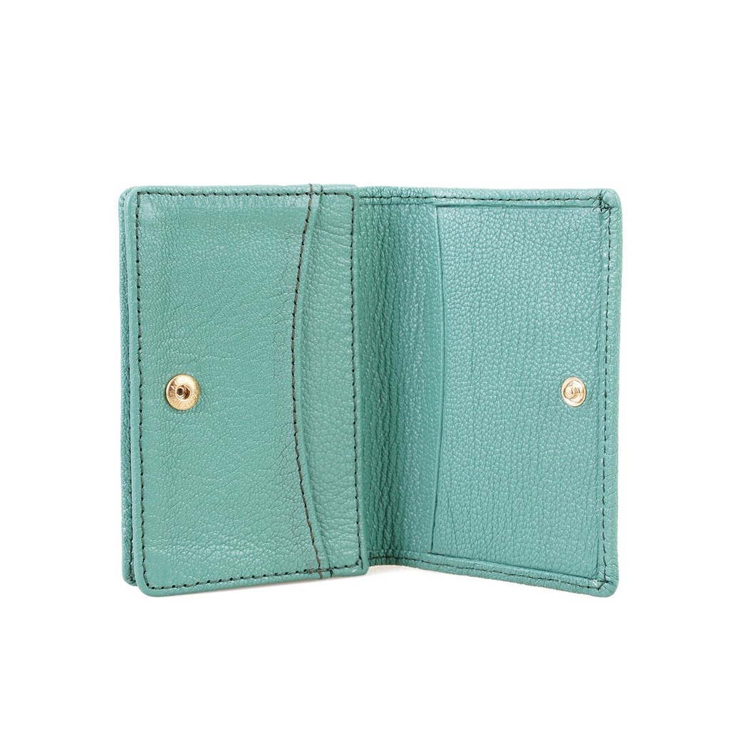 Gregorio Yeşil Kadın Deri Cüzdan