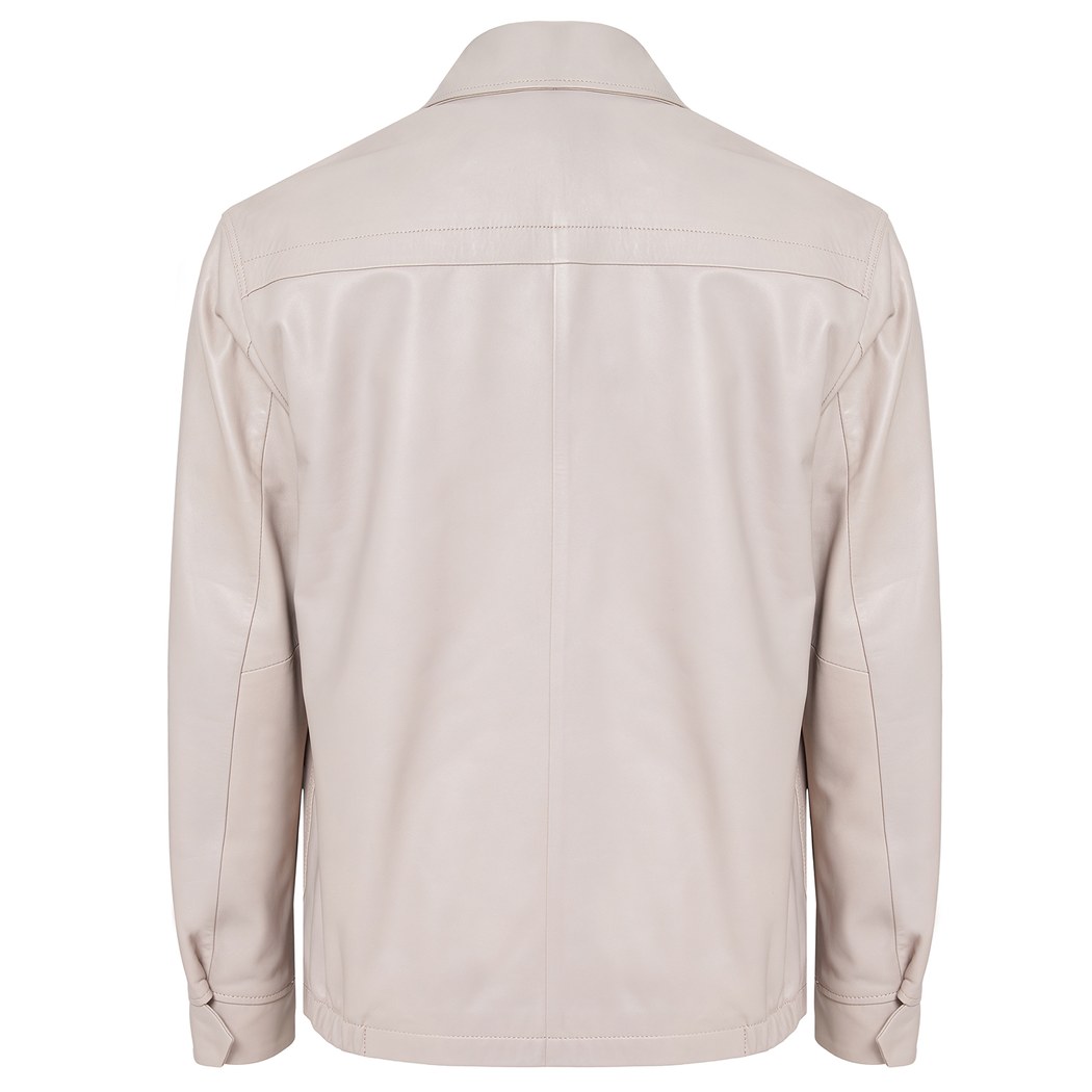 Gri Bell Erkek Deri Gömlek