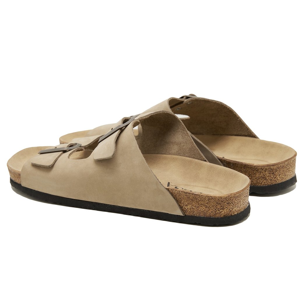 Gri Brian Erkek Deri Terlik