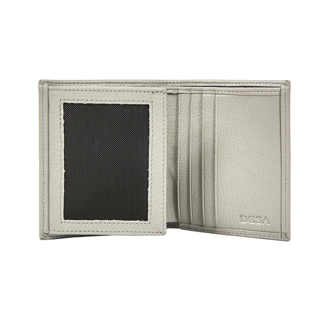 Gri D Logolu Kadın Deri Cüzdan