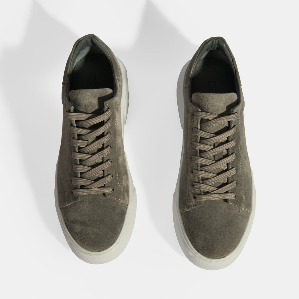 Gri Erkek Bağcıklı Süet Günlük Ayakkabı