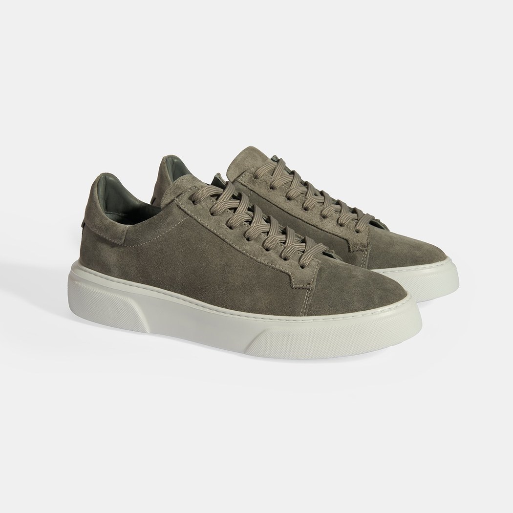 Gri Erkek Bağcıklı Süet Günlük Ayakkabı