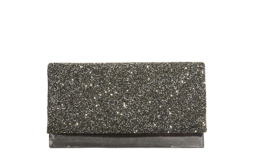 Gri Ernest Zincir Detaylı Kadın Gece Çantası