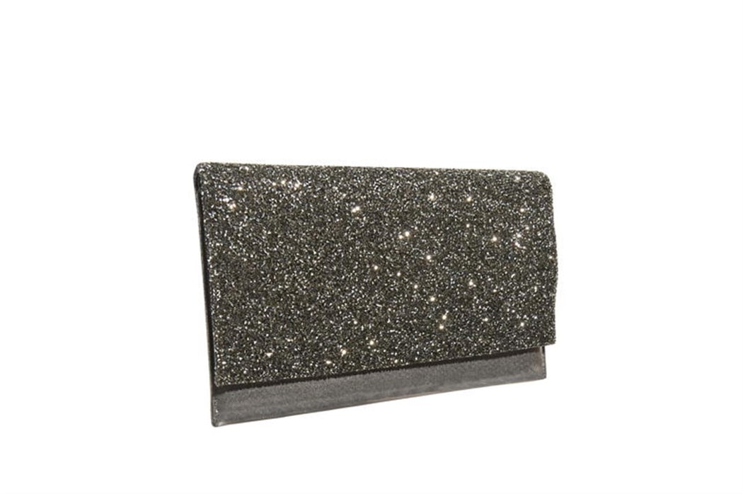 Gri Ernest Zincir Detaylı Kadın Gece Çantası