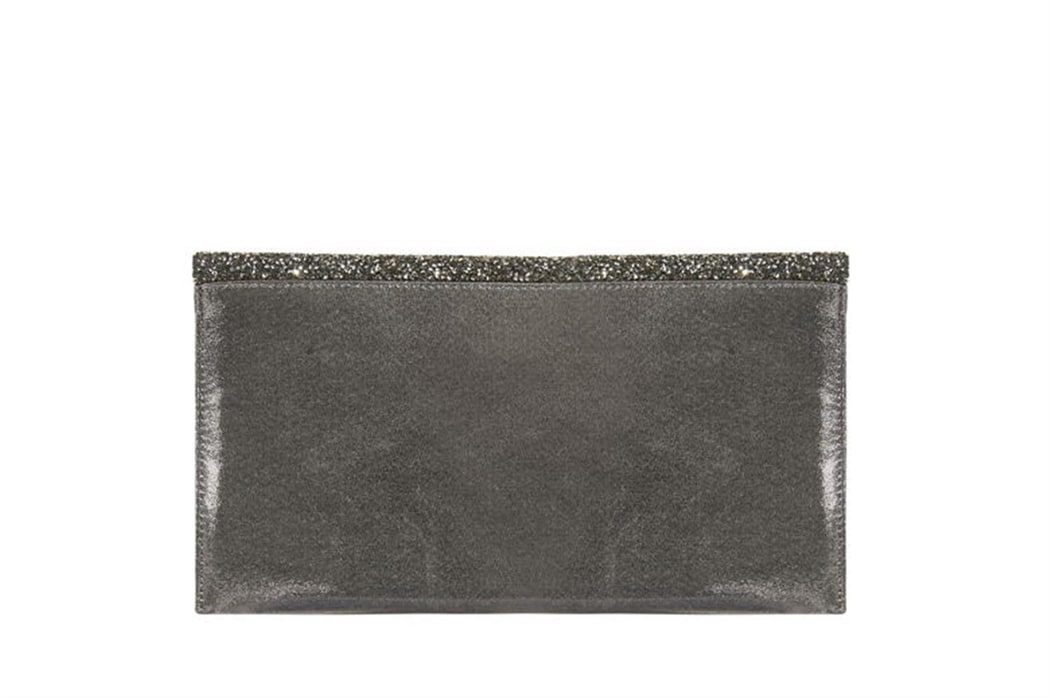 Gri Ernest Zincir Detaylı Kadın Gece Çantası