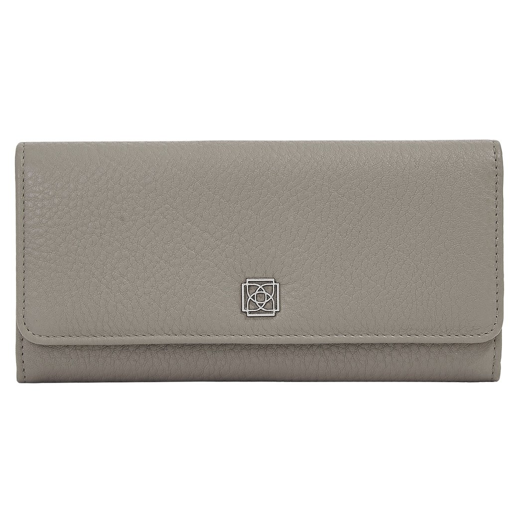 Gri Katia Kadın Kapaklı Deri Cüzdan